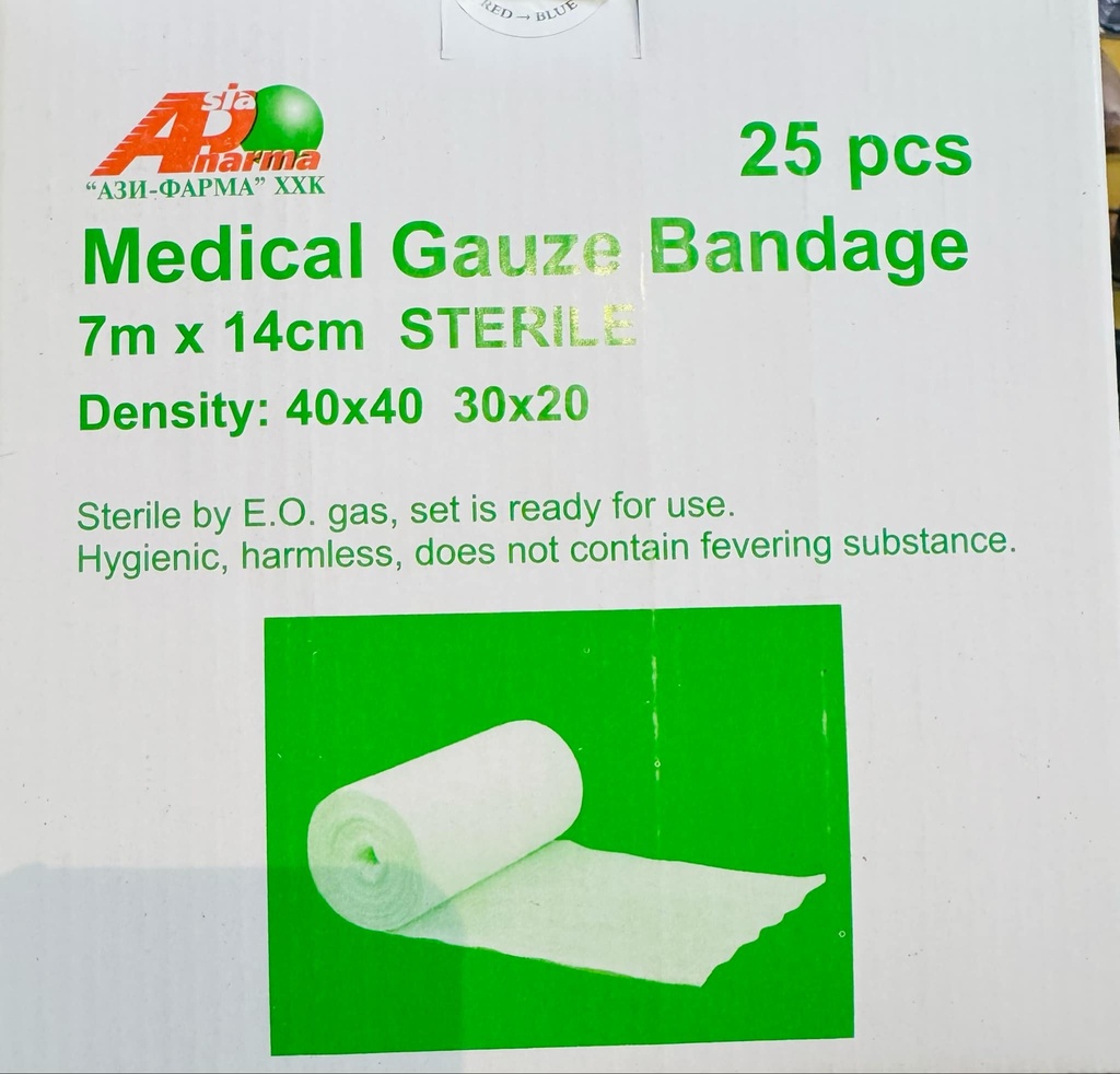 Бинт 7м*14см Ази-Фарма