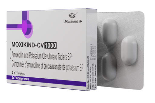 [101258] Moxikind-CV (Амоксициллин 875мг+КХ125мг) №14 шахмал