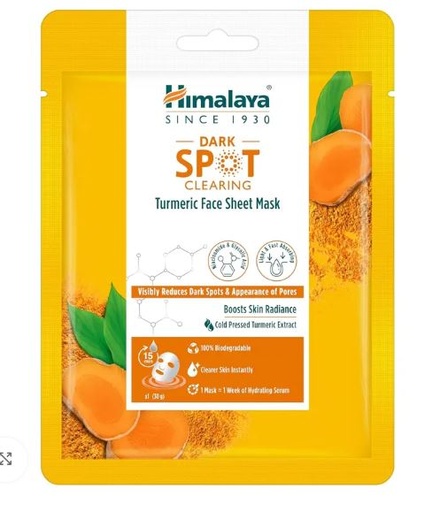 [201814] Himalaya DSC Turmeric Face Sheet Mask №1